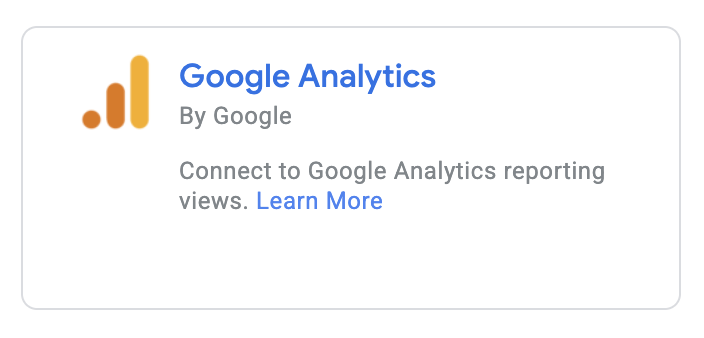 Google Analytics Connector